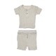 Pointelle Henley Tee＆Shorts Set【全5色】