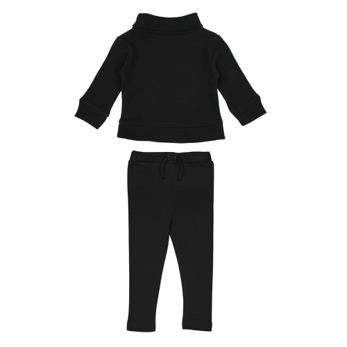 Pique Mock-Neck Sweater&Pant Set【全4色】