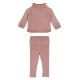 Pique Mock-Neck Sweater&Pant Set【全4色】