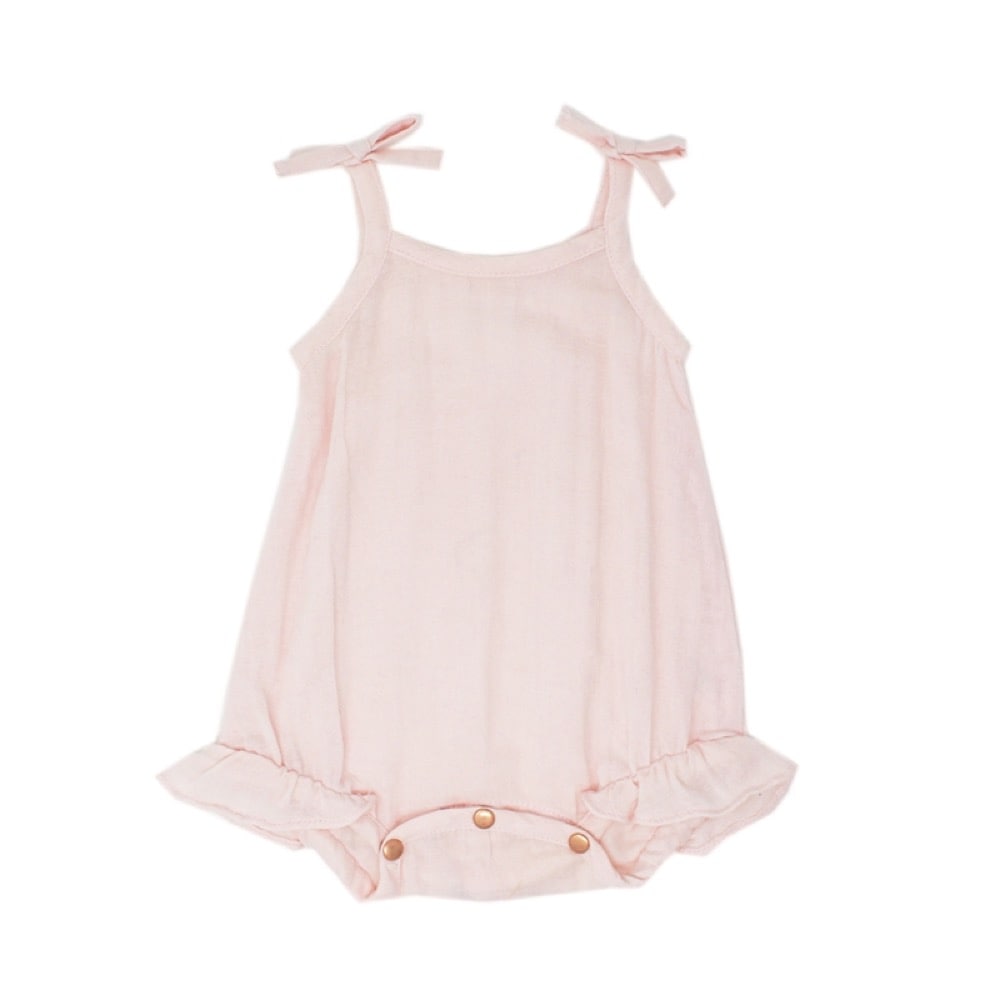 Muslin Tie-Shoulder Bodysuit【全4色】