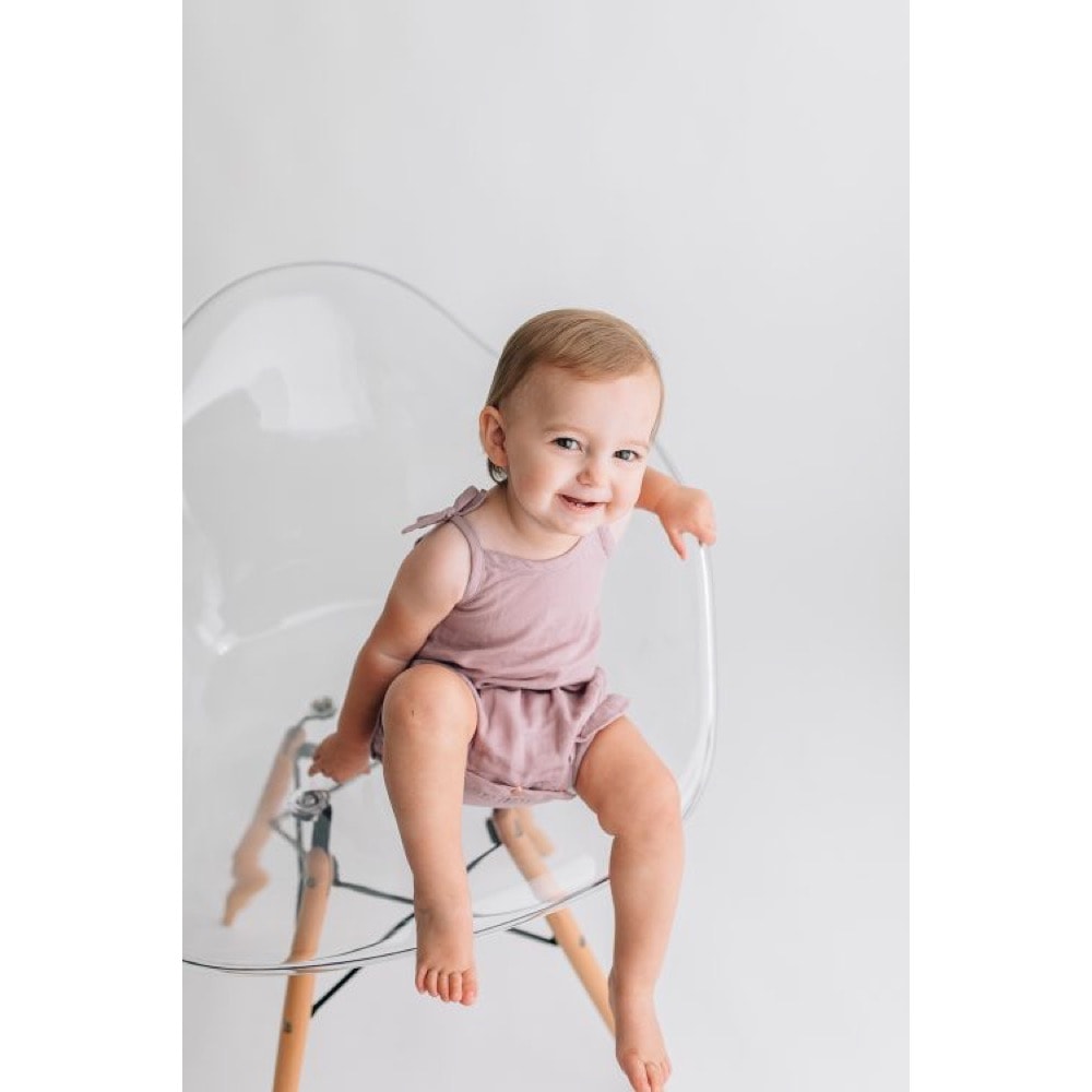 Muslin Tie-Shoulder Bodysuit【全4色】