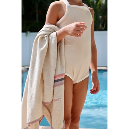 Terry Cloth Hooded Towel 【全3色】