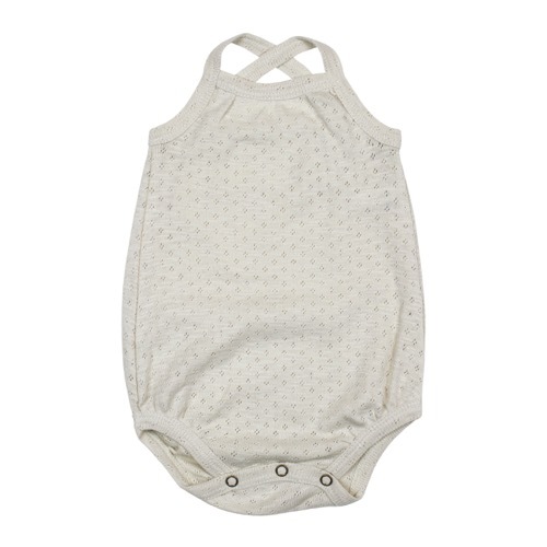 Pointelle Crossback Bodysuit【全2色】