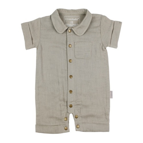 Muslin S/Sleeve Coverall 【全3色】