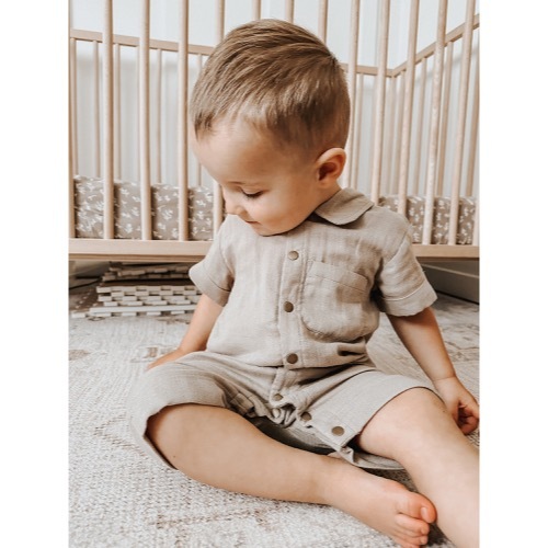 Muslin S/Sleeve Coverall 【全3色】