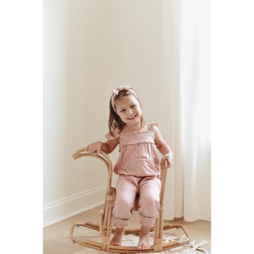 Kids Muslin Sleeveless Romper 【全4色】