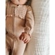 Smocked Zipper Footie【全3色】