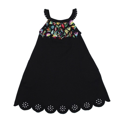 Kids Embroidered Twirl Dress【全3色】