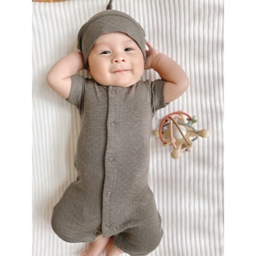 Pointelle S/Sleeve Romper