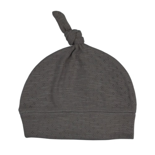 Pointelle Knotted Hat