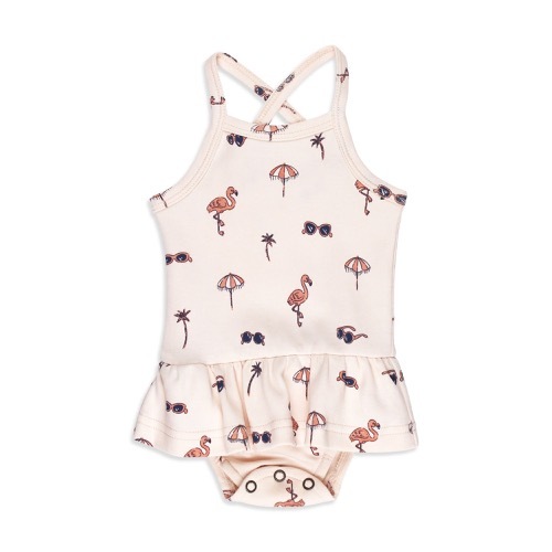 Skirted X-Back Bodysuit【全2種類】