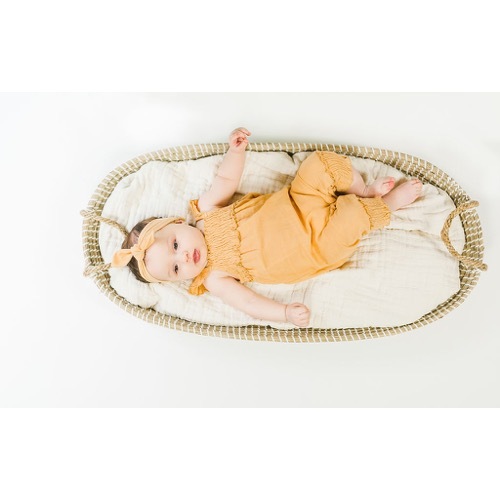 Muslin Sleeveless Romper【全4色】