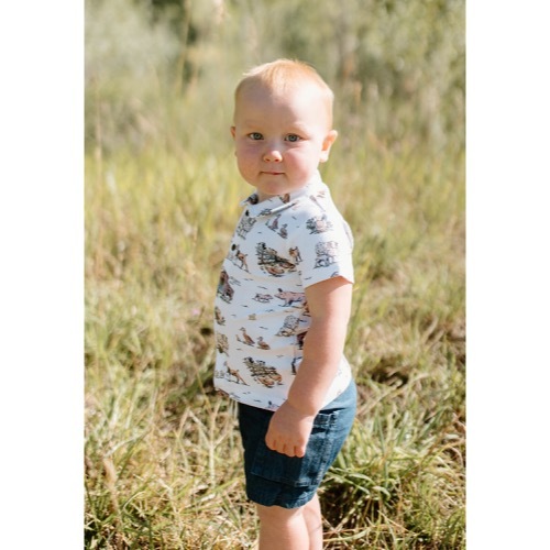 Kids Denim Cargo Short