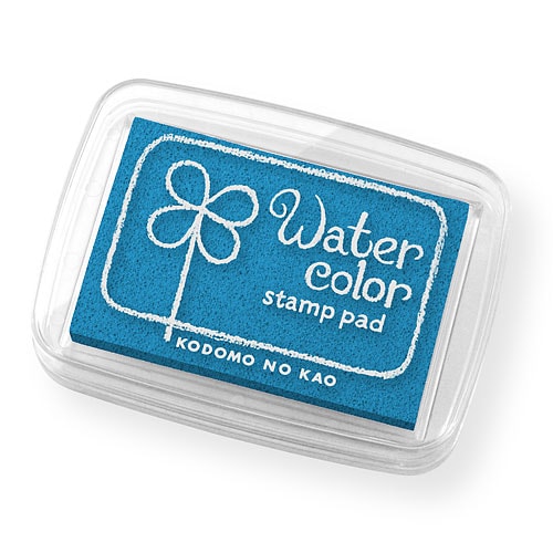 こどものかお　スタンプ用インク　ニューウォーターカラーS　シアン