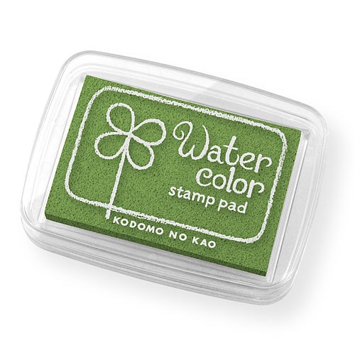 こどものかお　スタンプ用インク<br>ニューウォーターカラーS<br>モスグリーン
