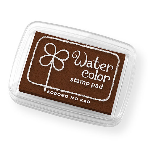 こどものかお　スタンプ用インク<br>ニューウォーターカラーS<br>チョコレート
