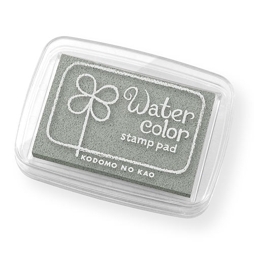 スタンプ用インク　ニューウォーターカラーS　シャトウグレー (4102-083)　こどものかお