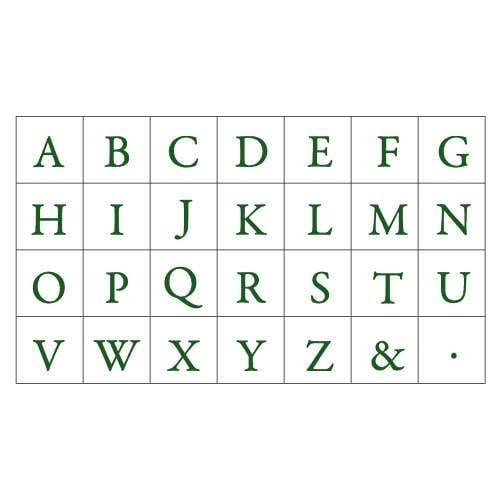 こどものかお　ミニ文字スタンプセット大　Garamond大文字(1211-003)　※在庫限り