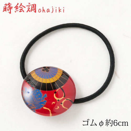 ヘアゴム 助六 蒔絵調おはじきシリーズ Hair elastic Sukeroku ※在庫限り
