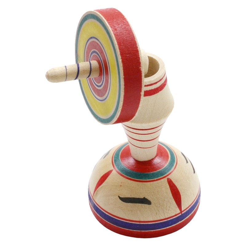 ミニいろは独楽　山形県の木地玩具