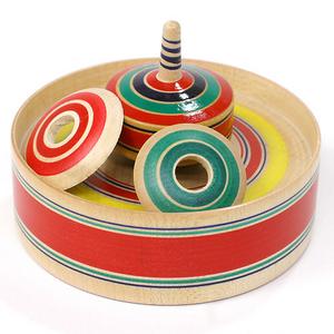 クルクルクルクル　追っかけ独楽　山形県の木地玩具