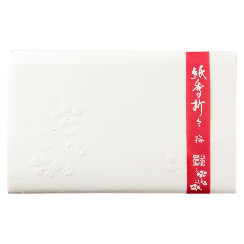 紙季折々の懐紙　梅浮彫　30枚入　Kaishi
