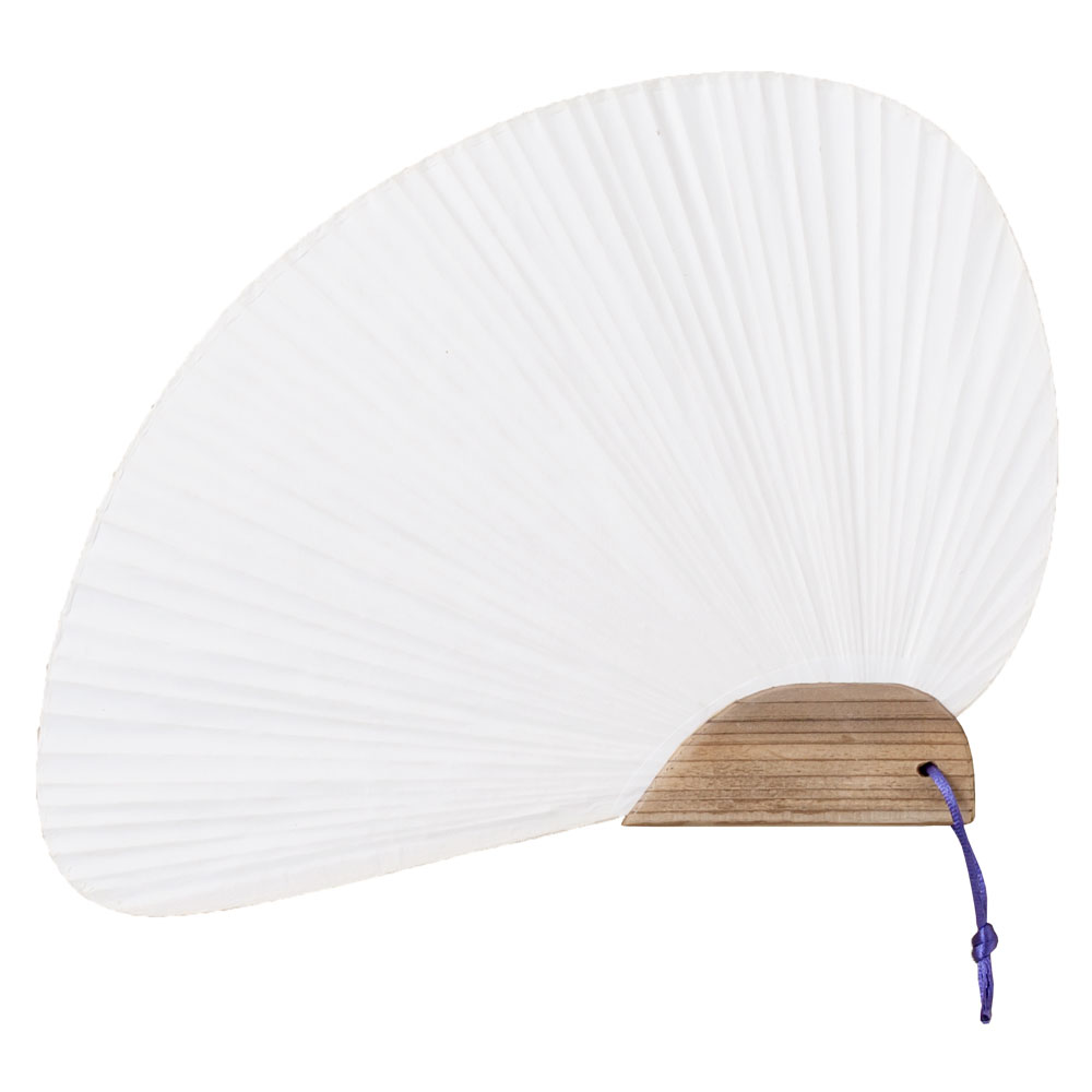 いろいろ使える白無地団扇（うちわ）　千鳥団扇|工作用素材・お絵かき・ぬり絵|なつかしの玩具