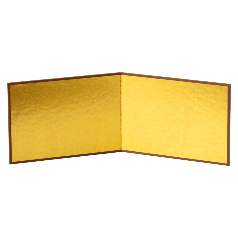 金屏風　ミニ　置物・お飾り用品　ディスプレイ用　めでたや　Gold folding screen for figurine