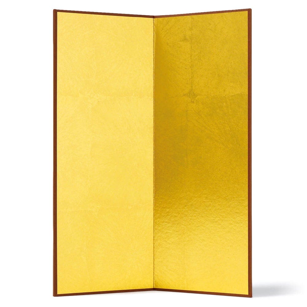 金屏風　縦長　置物・お飾り用品　ディスプレイ用　めでたや　Gold folding screen for figurine