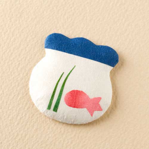 めでたや　押絵パーツ　金魚鉢　１枚入　※在庫限り