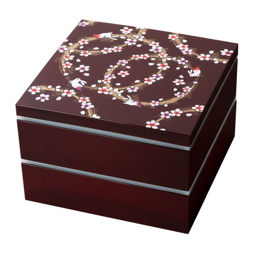 二段重箱 6.0行楽オードブル 溜うさぎ (5R-709) シール付