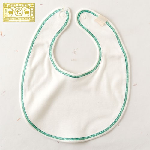 中川政七商店　綿麻ベビースタイ　緑　※在庫限り