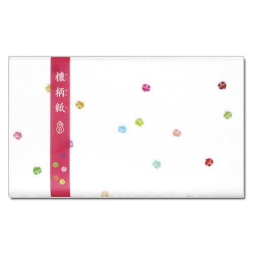 【懐紙】和詩倶楽部　懐柄紙　鈴〈鈴鳴り〉　30枚入り (KG-010)　大豆インキ使用　濃いめの絵柄で両面違った雰囲気で使える懐紙