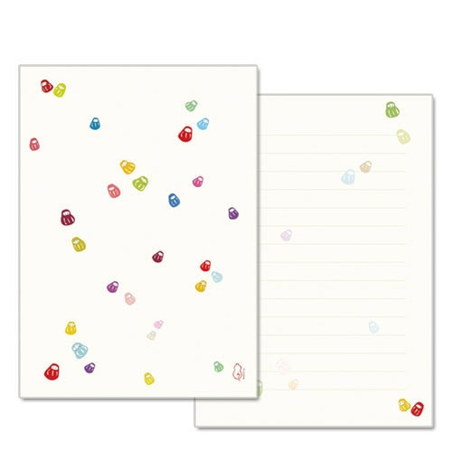 和詩倶楽部 みこと箋 子だるま(便箋10枚+封筒4枚セット) (LM-003) B6サイズの横書きミニレターセット 和紙使用