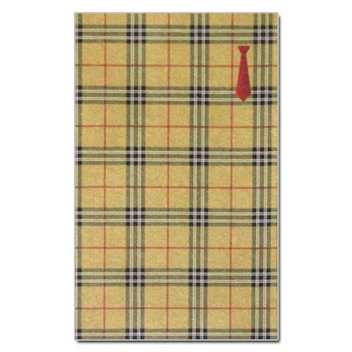 和詩倶楽部　オリジナルぽち袋　タータン　茶　３枚入 (PB-036)　お年玉袋　心づけ　※在庫限り