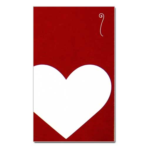 和詩倶楽部　オリジナルぽち袋　ハート　３枚入 (PB-042)　お年玉袋　心づけ