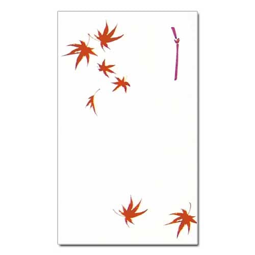 和詩倶楽部　オリジナルぽち袋　紅葉　３枚入 (PB-043)　お年玉袋　心づけ　※在庫限り