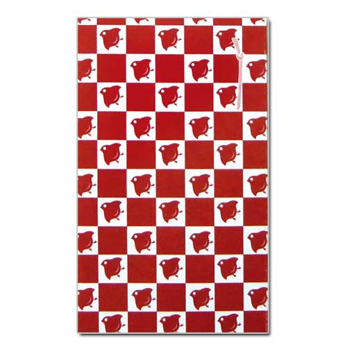 和詩倶楽部　オリジナルぽち袋　京千鳥市松　紅　３枚入 (PB-048)　お年玉袋　心づけ　※在庫限り