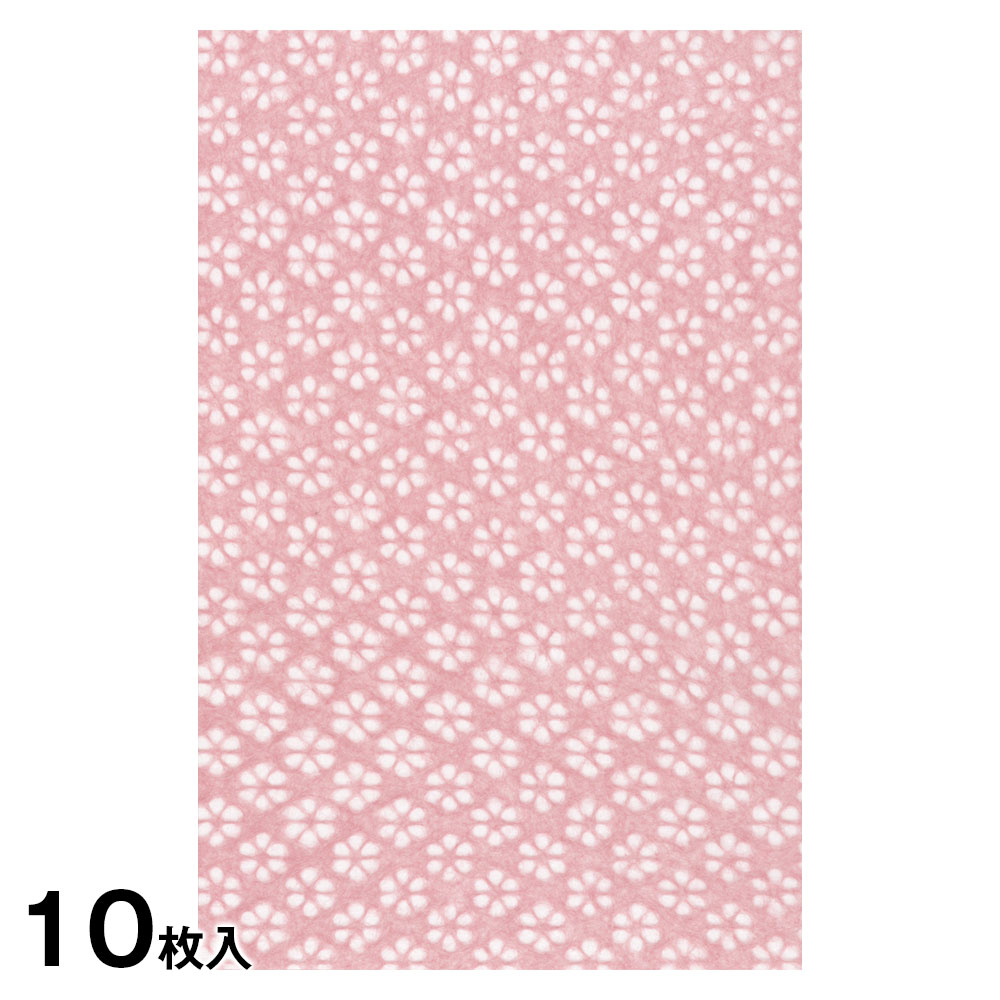 和紙袋10枚パック　梅　鴇色（ときいろ）　Japanese paper bag for gift wrapping