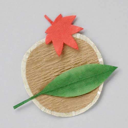 和紙パーツ　ざる　３柄分入　めでたや　秋のペーパークラフトパーツ