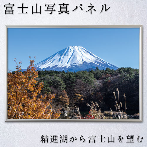 富士山写真パネル　精進湖から富士山を望む (YN-005-PP)　B3サイズ　当店オリジナル写真パネル
