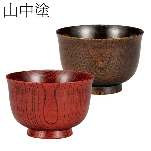 にっぽんの木 3.6欅椀ペア 羽反 (7B-172) ケヤキのお椀2客組ペア