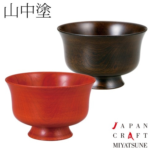 木製 夫婦汁椀 羽反型 桜 伝統工芸士・二代目宮常 作 (8A-525)