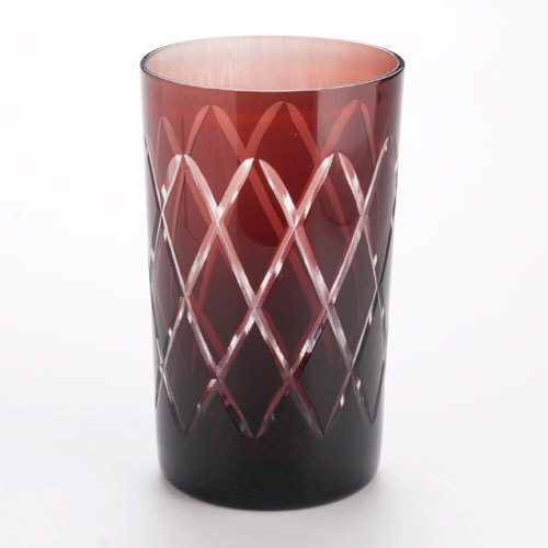 【半額・在庫処分】黒澤明　カットグラス　切子タンブラー（大）