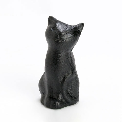 南部鉄器　ペーパーウェイト　立猫　Nanbu-tekki parer weight standing cat