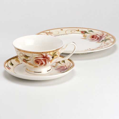 【半額・在庫処分】KINGSTAR　カップ＆ソーサー＆ディッシュセット　Cup and saucer and dish set