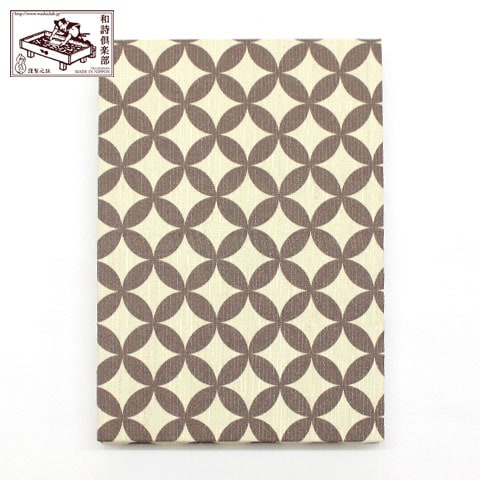 【御朱印帳】黒鳶七宝文 (GO-017) 和詩倶楽部 Goshuin book / Washi club