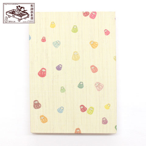 【御朱印帳】子だるま (GO-026)　和詩倶楽部　Goshuin book / Washi club