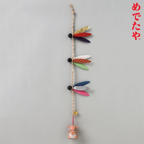正月飾り　めでたや　羽根かざり　干支　申　New Year decoration  Hane kazari  Zodiac monkey