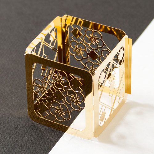 【数量限定】和柄キャンドルカバー　梅 (CC005)　キャンドルを更におしゃれに楽しむ　Japanese candle cover